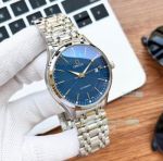 Replica Omega Automatic Watch Blue Dial Stainless Steel Watchband 40mm